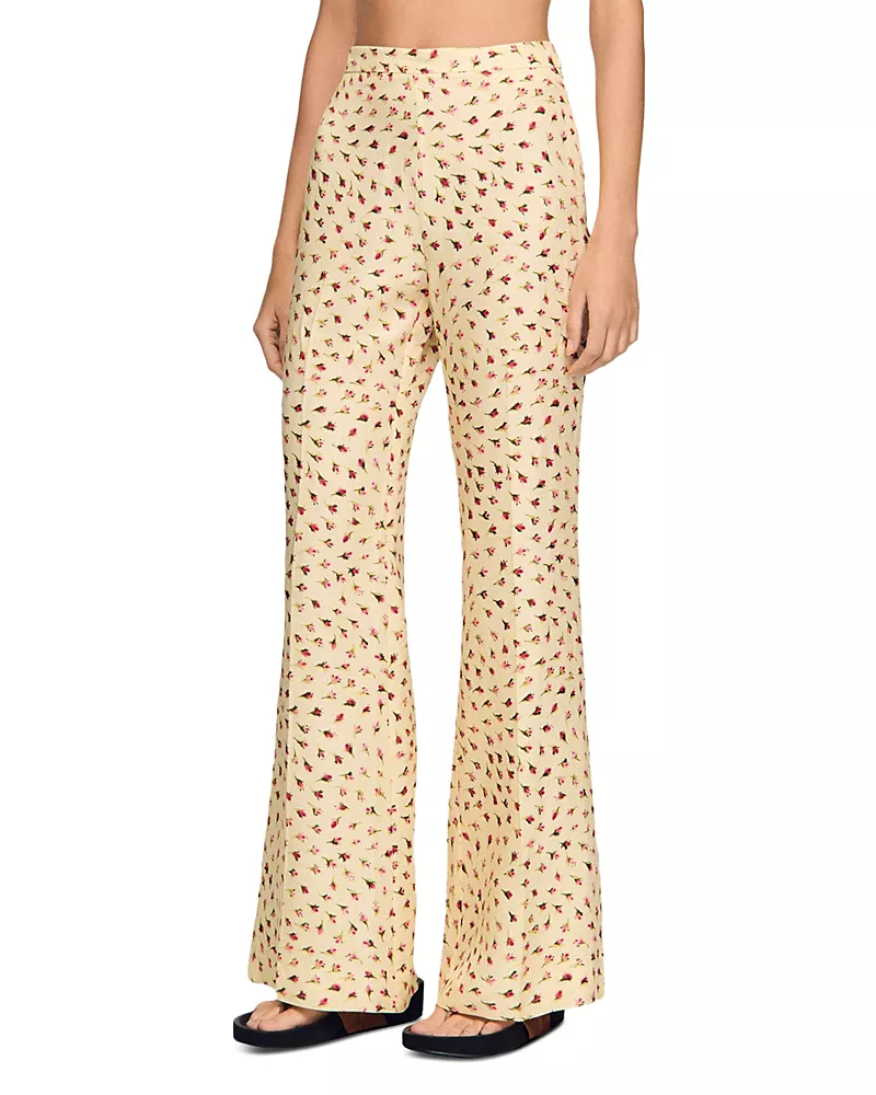 Sandro Floral Trousers