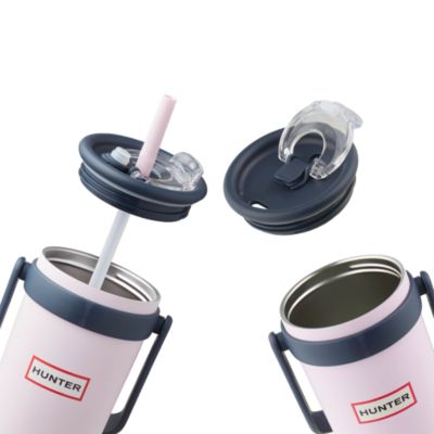 Hunter SwiftSip 40oz. Hydration Stainless Steel Screw Top Tumbler with Flip Carry Handle and Silicone Straw