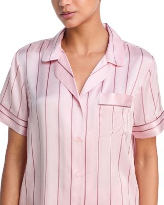 Inez Printed Washable Silk Short Pajama Set