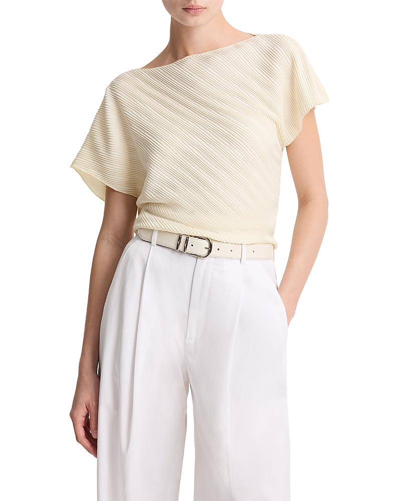 Vince Directional Pleated Top