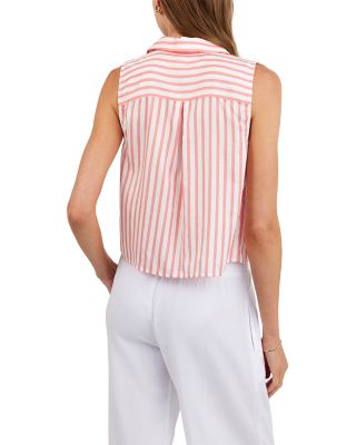 Clean Sleeveless Button Down Top