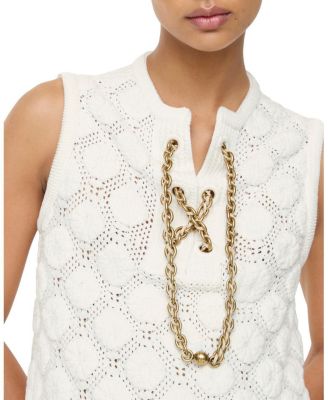 Crochet Cotton Blend Dress