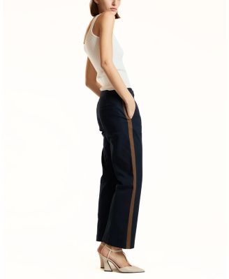  Cotton Cropped Flared Pants