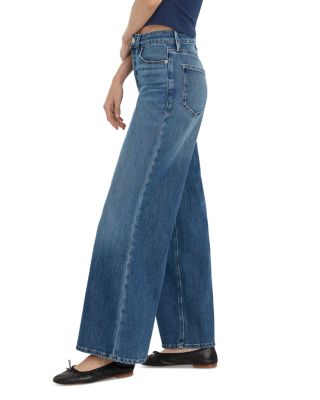 Good Waist High Rise Palazzo Ankle Jeans in Indigo1281
