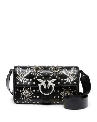 Love Slouchy Classic Embellished Leather Shoulder Bag