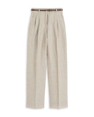 Mstfonte Belted Straight Leg Pants