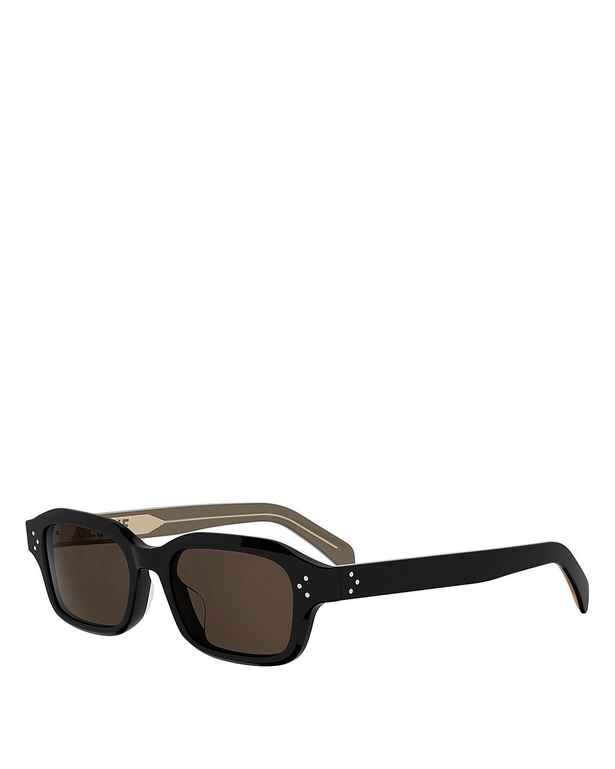 Celine 3 Dots Rectangular Sunglasses, 52mm