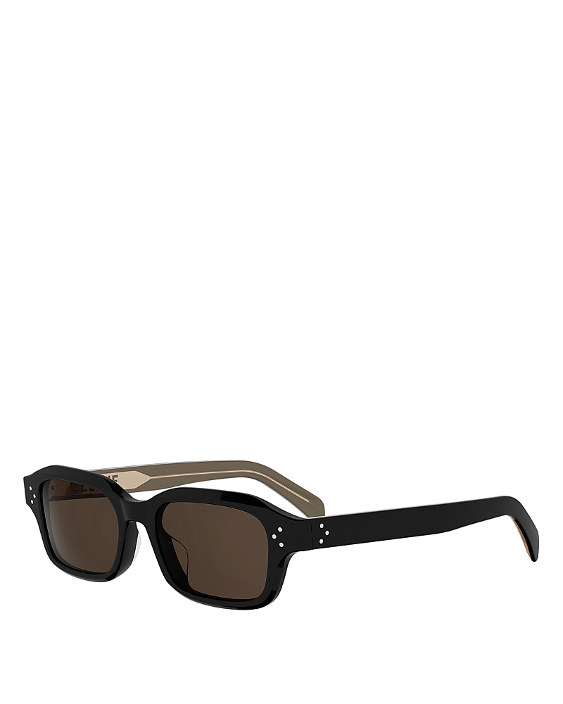 Celine 3 Dots Rectangular Sunglasses, 52mm