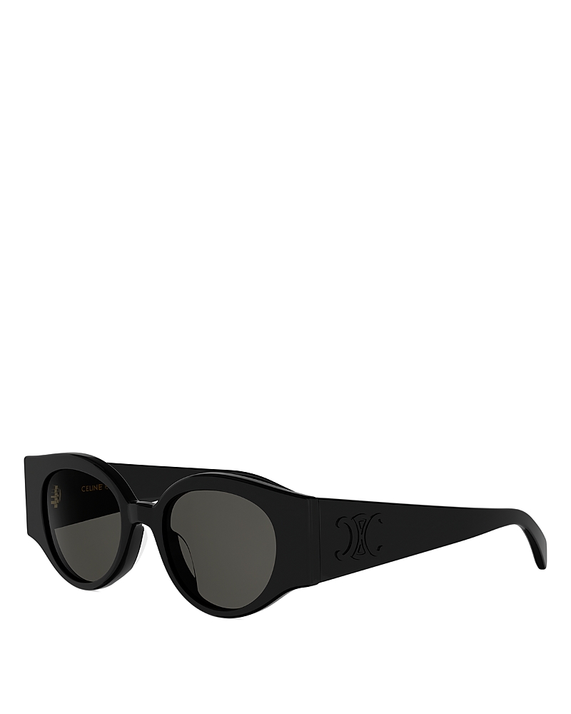 Celine Triomphe Stamp Round Sunglasses, 50mm