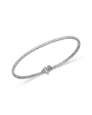  Bloomingdale's Fine Collection Certified Lab Grown Diamond Tennis Bracelet in 14K White Gold, 2.0-3.0 tcw