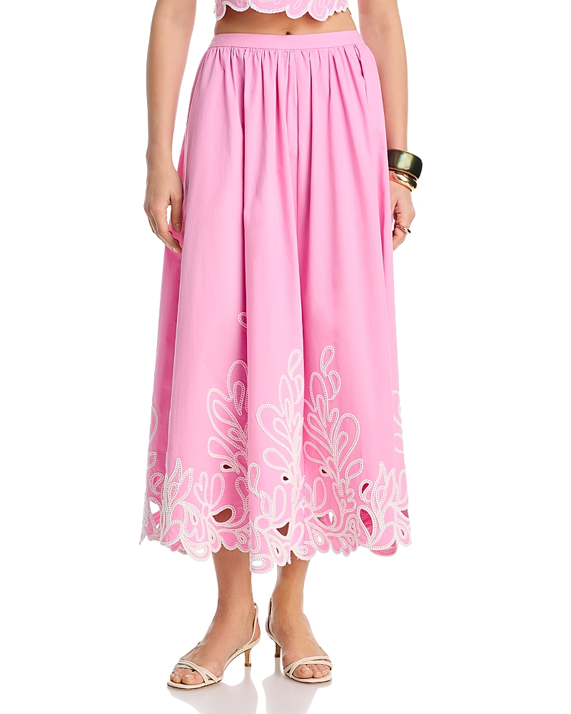 Cinq a Sept Paisley Bloom Embroidered Skirt