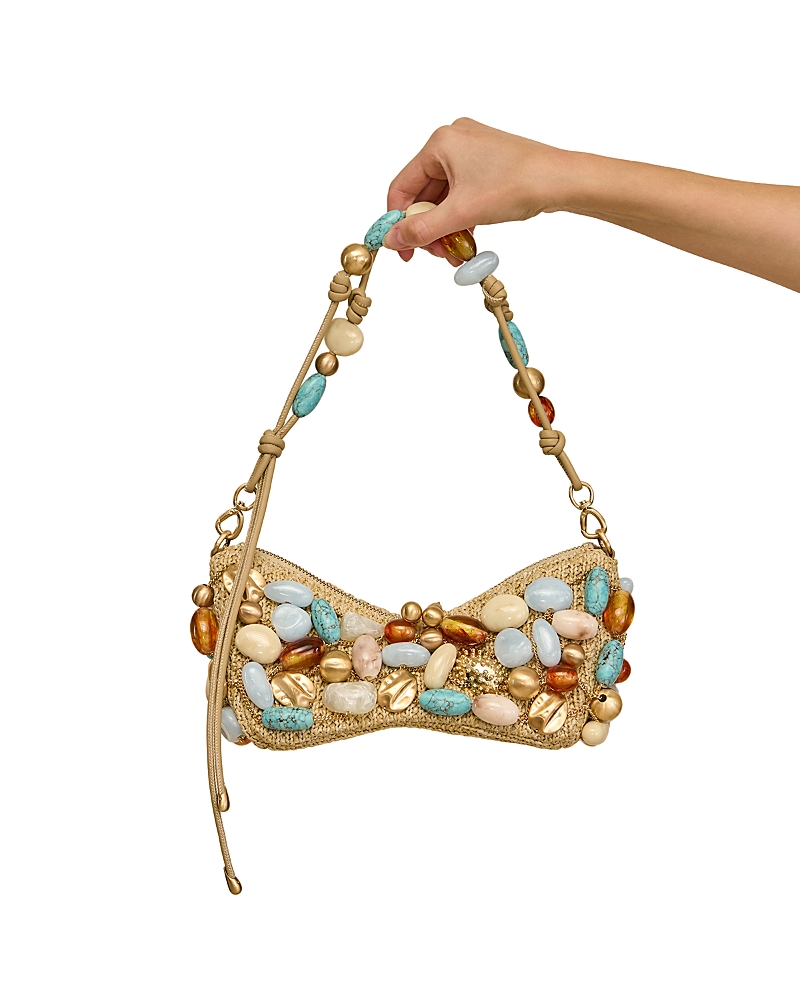 Cult Gaia Mercier Beaded Clutch