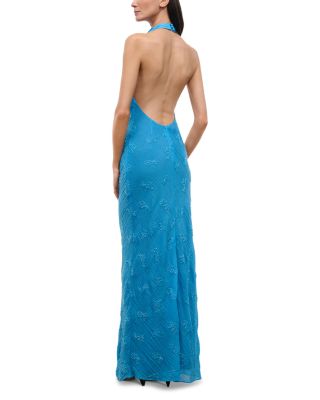 Roselle Cowl Neck Backless Dress
