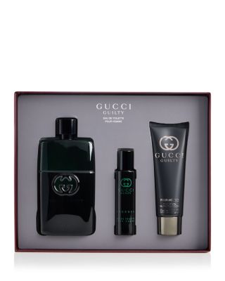 Guilty Pour Homme Essence Eau de Toilette for Men and Shower Gel Trio Gift Set ($191 value)