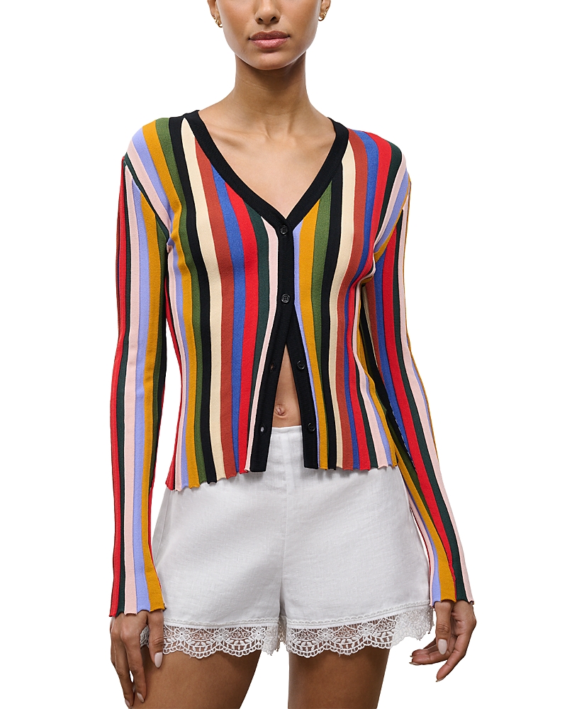 Staud Ezra Striped Cardigan