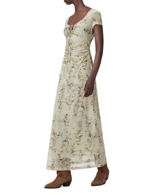 Gabby Floral Mesh Maxi Dress