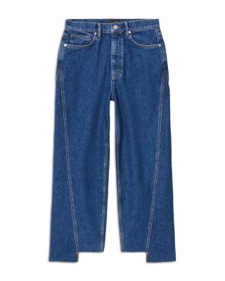 Fox Mid Rise Loose Jeans in Dark Indigo