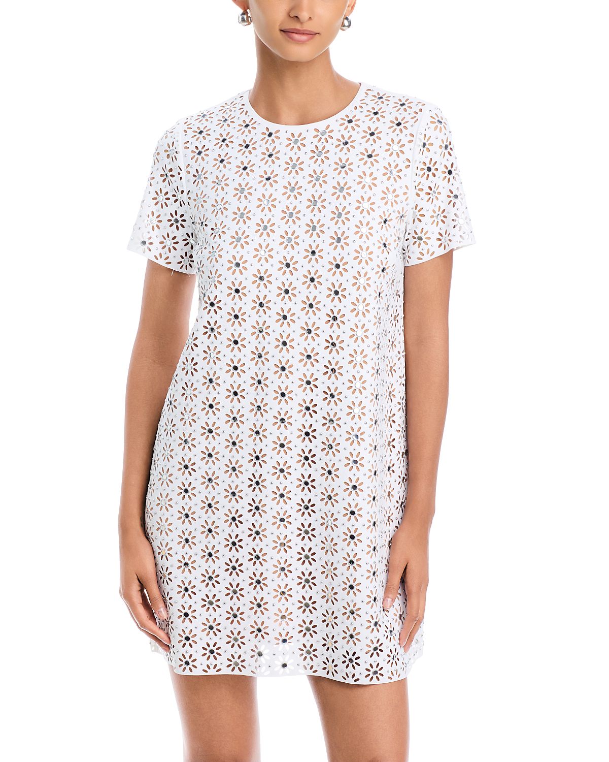 Michael Kors Lasercut Mirror Mini Dress