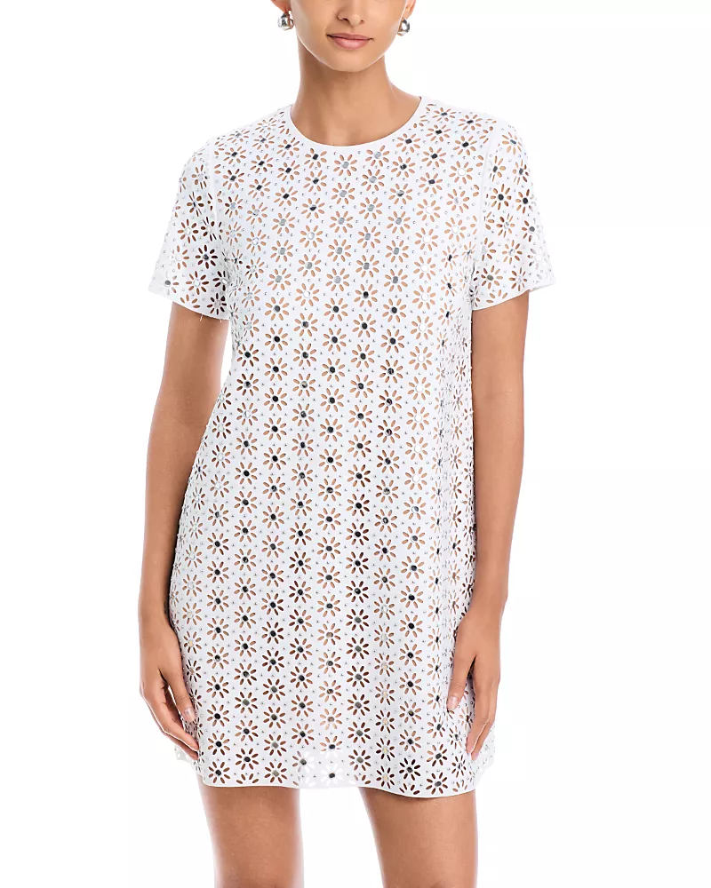 Michael Kors Lasercut Mirror Mini Dress