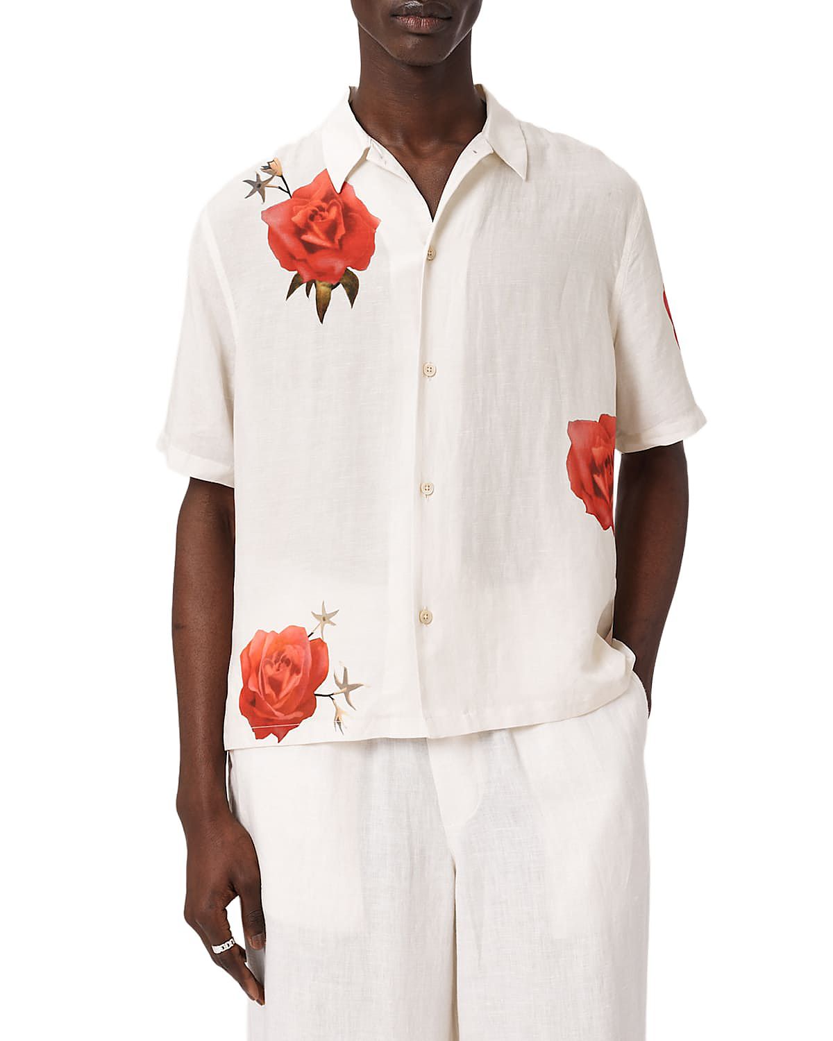 Allsaints Fleur Fazed Short Sleeve Shirt
