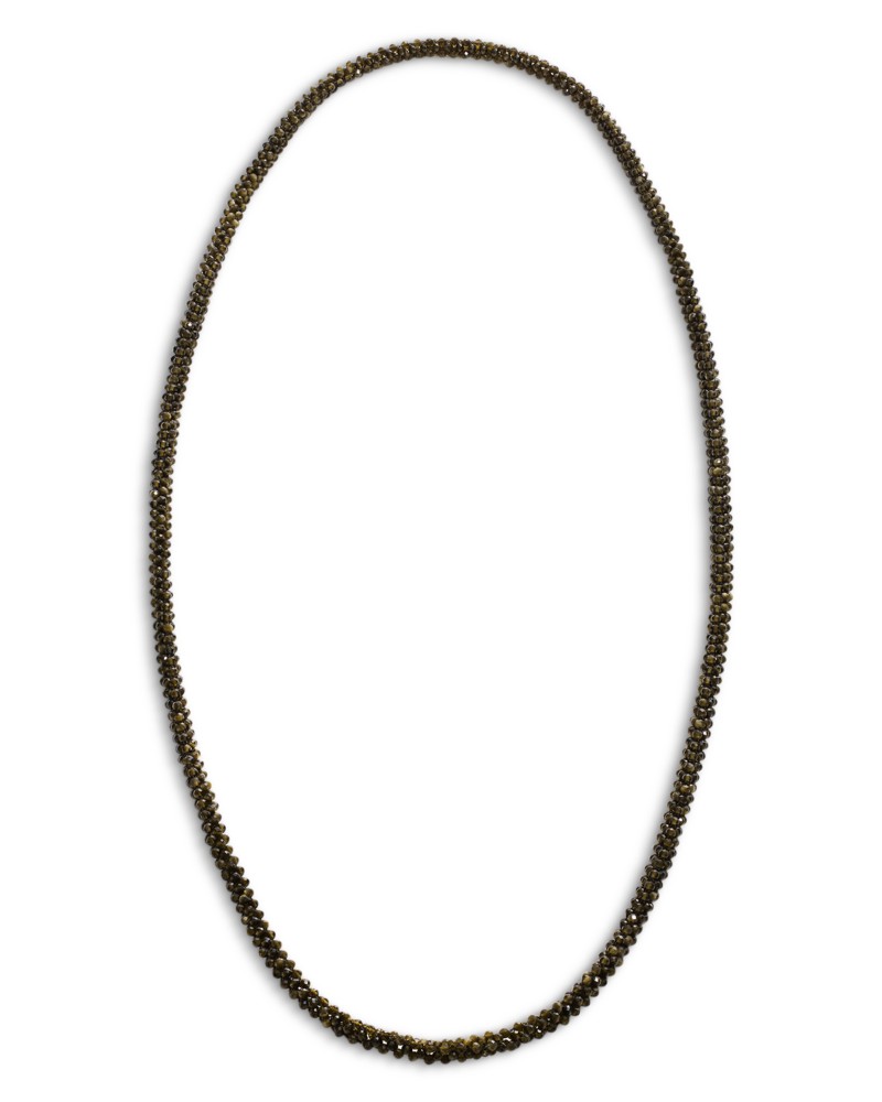 By Pariah Obsidian the Lumina Strand Bead Necklace, 31.5