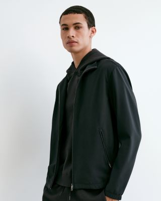 Stand Collar Zip Jacket in Precision Ponte