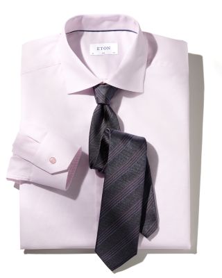 Slim Fit Textured Dress Shirt