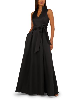 Mikado Tie Front Dress