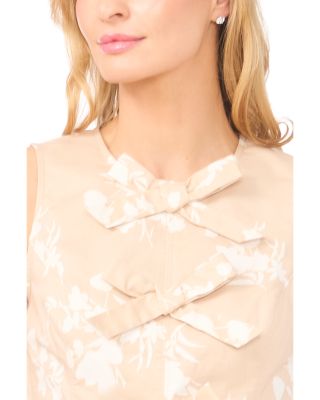 Bow Front Pleated Peplum Top