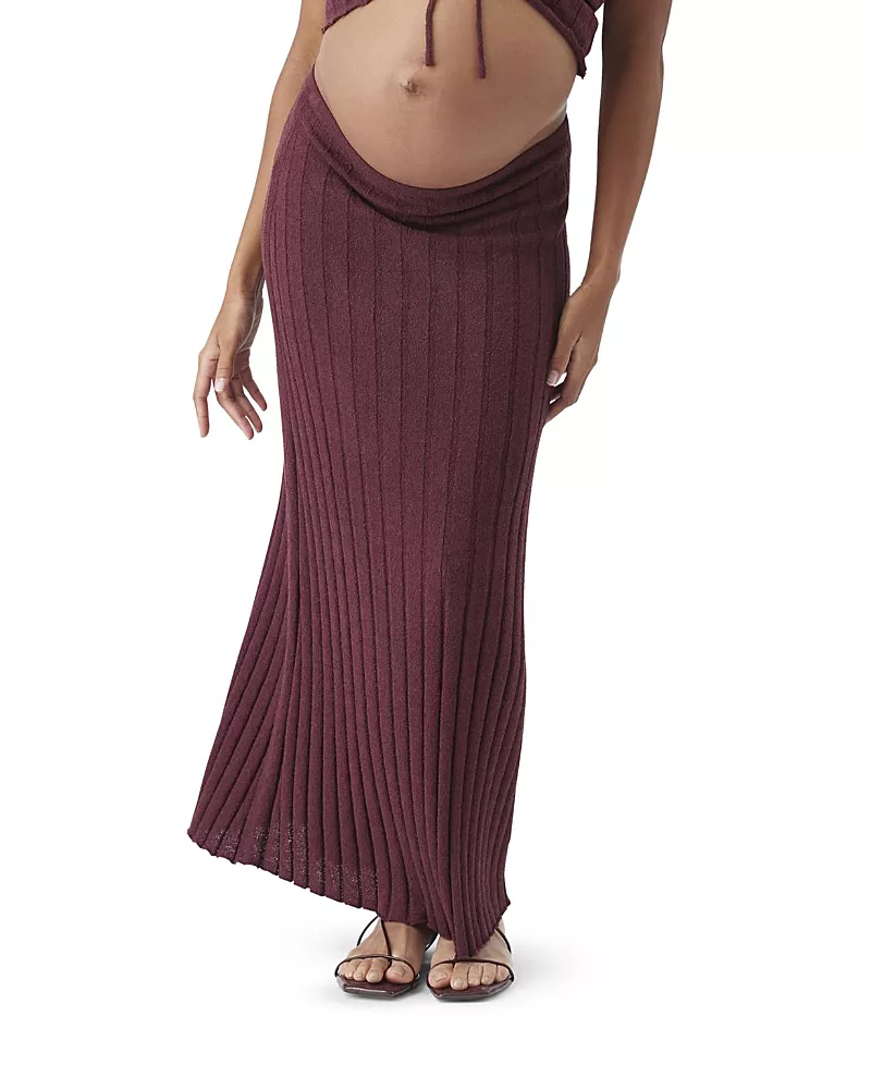 Ripe Maternity Charli Rib Knit Skirt