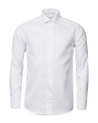 Contemporary Fit Solid Textured Twill Shirt 