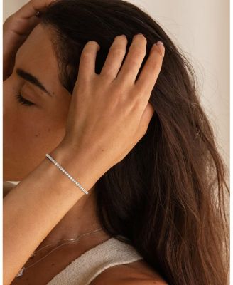  Paperclip Tennis Bracelet, Petite in 14K Gold, 1.2ctw Round Brilliant Lab Grown Diamonds