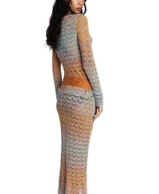 Ombre Space Dye Crochet Skirt