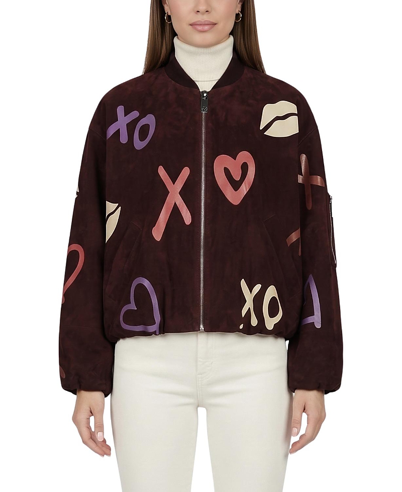 Gorski Metis Suede Bomber Zip Jacket