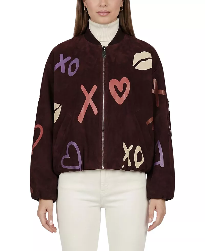Gorski Metis Suede Bomber Zip Jacket