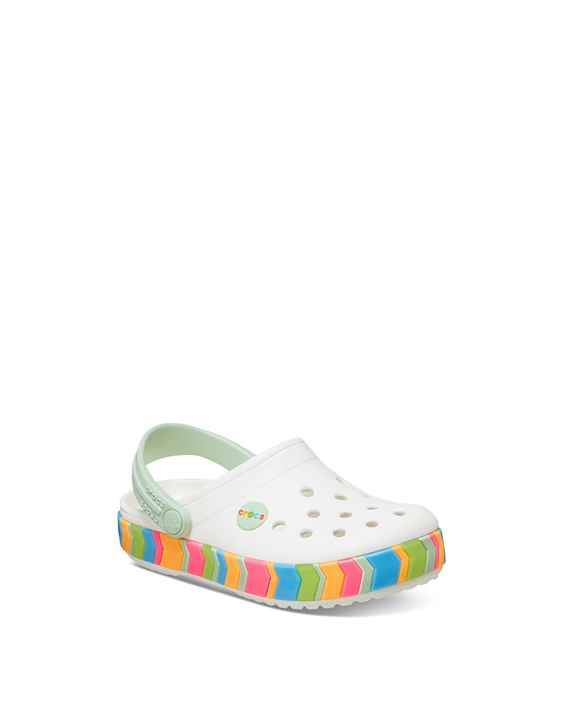 Crocs Unisex Crocband Chevron Band Clogs - Toddler