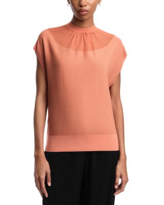 Dolman Cap Sleeve Ribbed Knit Top