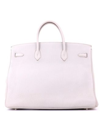 Birkin 40 Handbag Grey Togo with Palladium Hardware