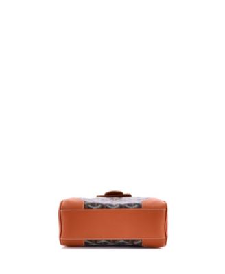  Mini Saigon Top Handle Bag Coated Canvas with Leather