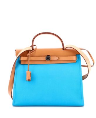 31 Herbag Zip Verso Leather and Toile