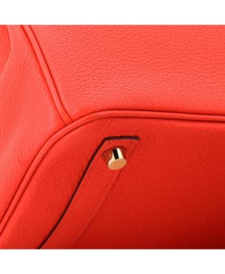 Birkin 30 Handbag Orange Togo with Gold Hardware