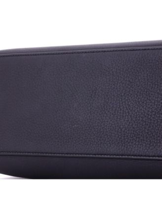 Kelly 28 Handbag Black Clemence with Gold Hardware