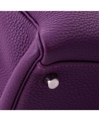 Kelly 32 Handbag Purple Togo with Palladium Hardware