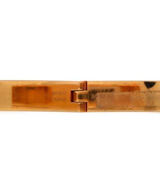 Narrow Mini Clic Kelly Bracelet Metal and Printed Enamel