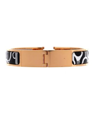Narrow Clic H Bracelet Printed Enamel
