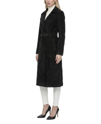  Metis Suede Belted Trench Coat
