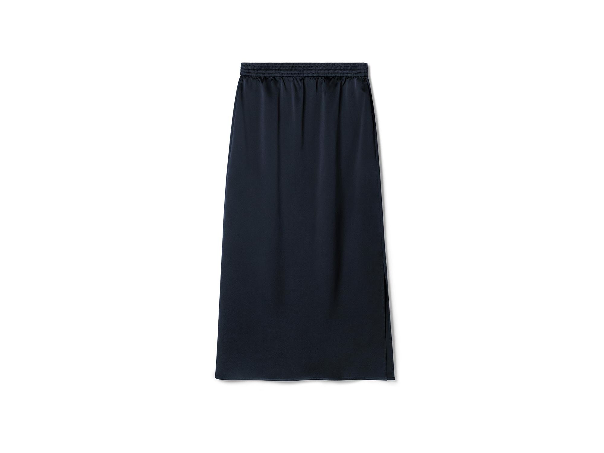 Washable Silk Charmeuse Pull-on Skirt — Image 5
