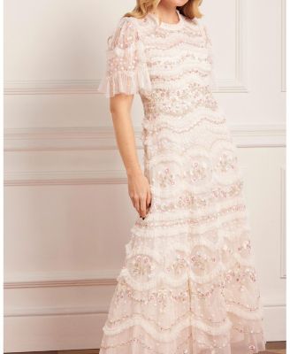 Marina Ruffle Ankle Gown