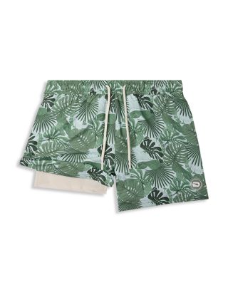 Boys' Jungle Palms Swim Shorts - Big Kid