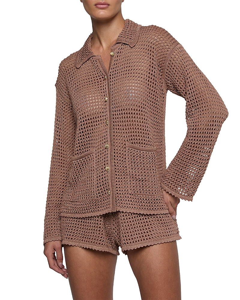 L'Agence Mariana Pointelle Knit Sweater